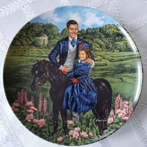 Gone With the Wind collector plate of "Bonnie & Rhett"